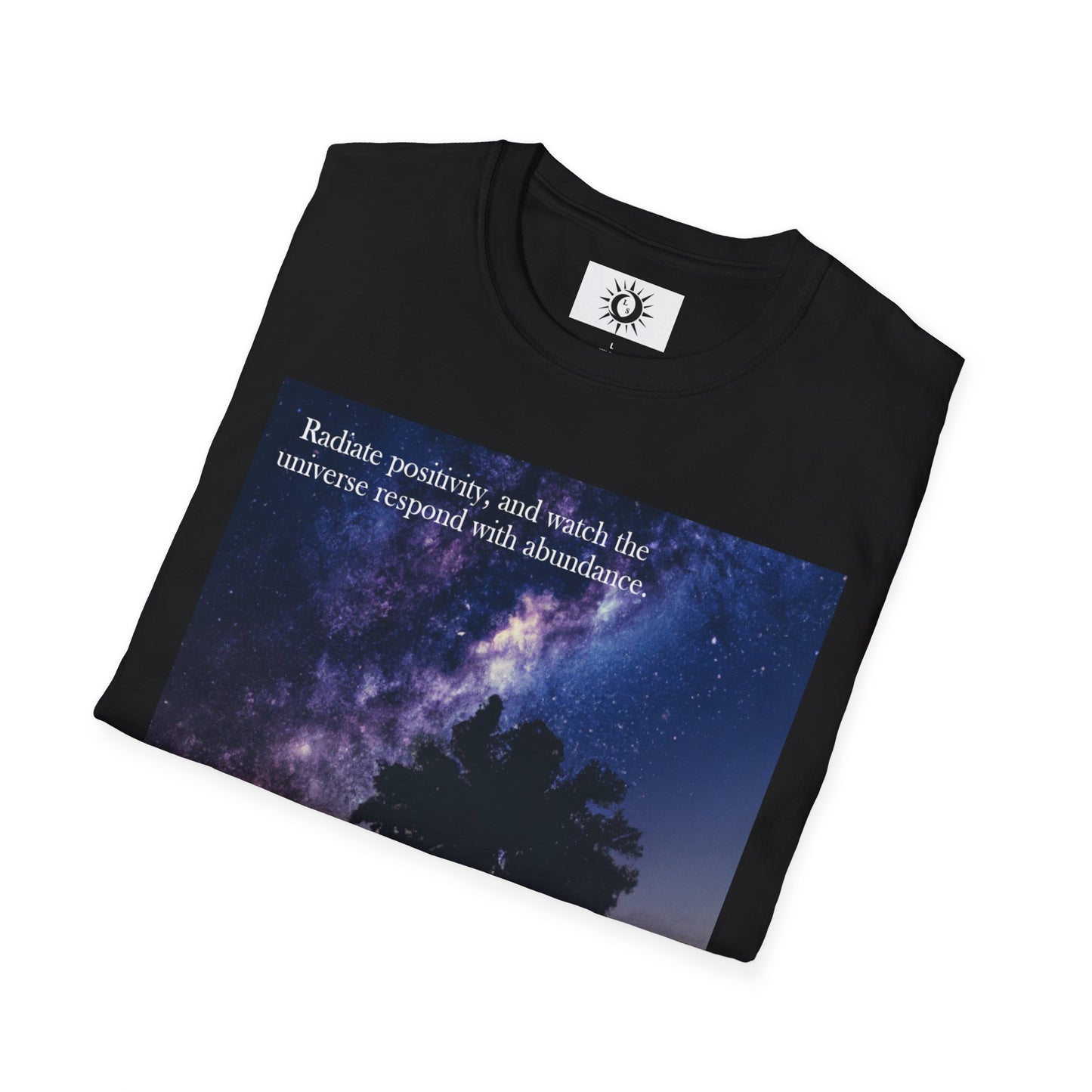 Watch the universe respond with abundance Unisex Softstyle T-Shirt