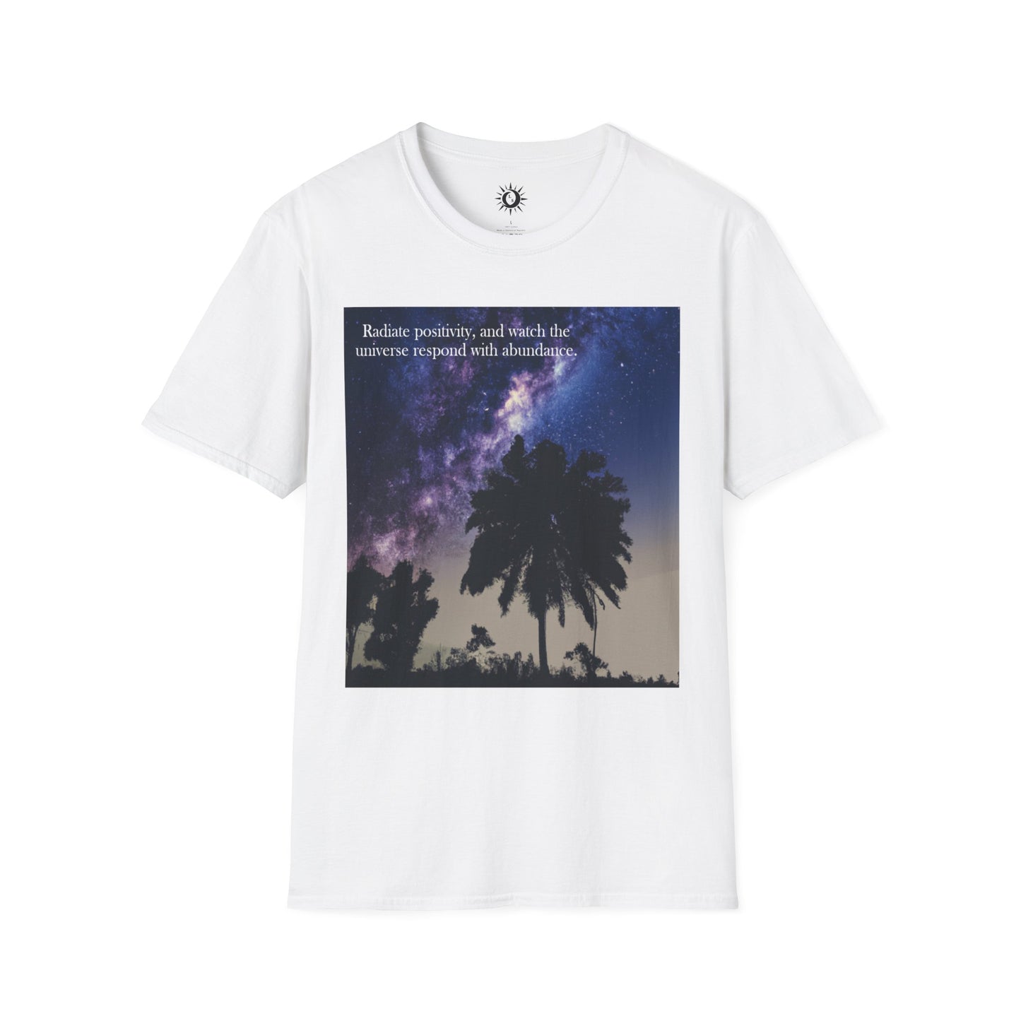 Watch the universe respond with abundance Unisex Softstyle T-Shirt