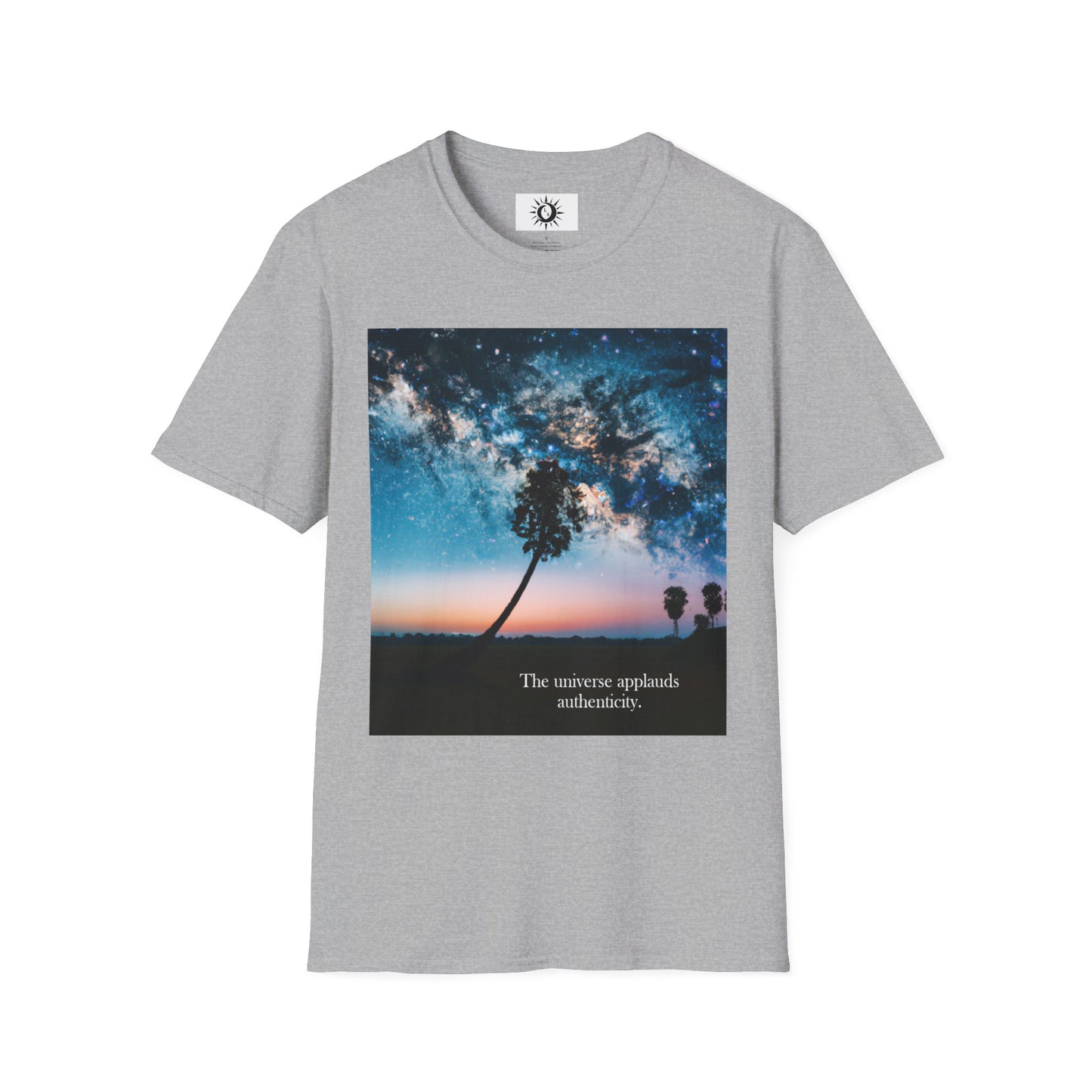 The universe applauds authenticity Unisex Softstyle T-Shirt