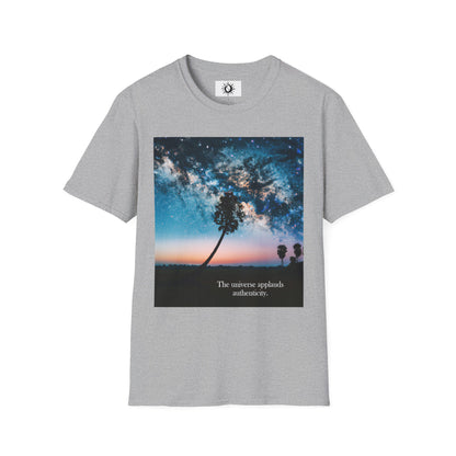 The universe applauds authenticity Unisex Softstyle T-Shirt