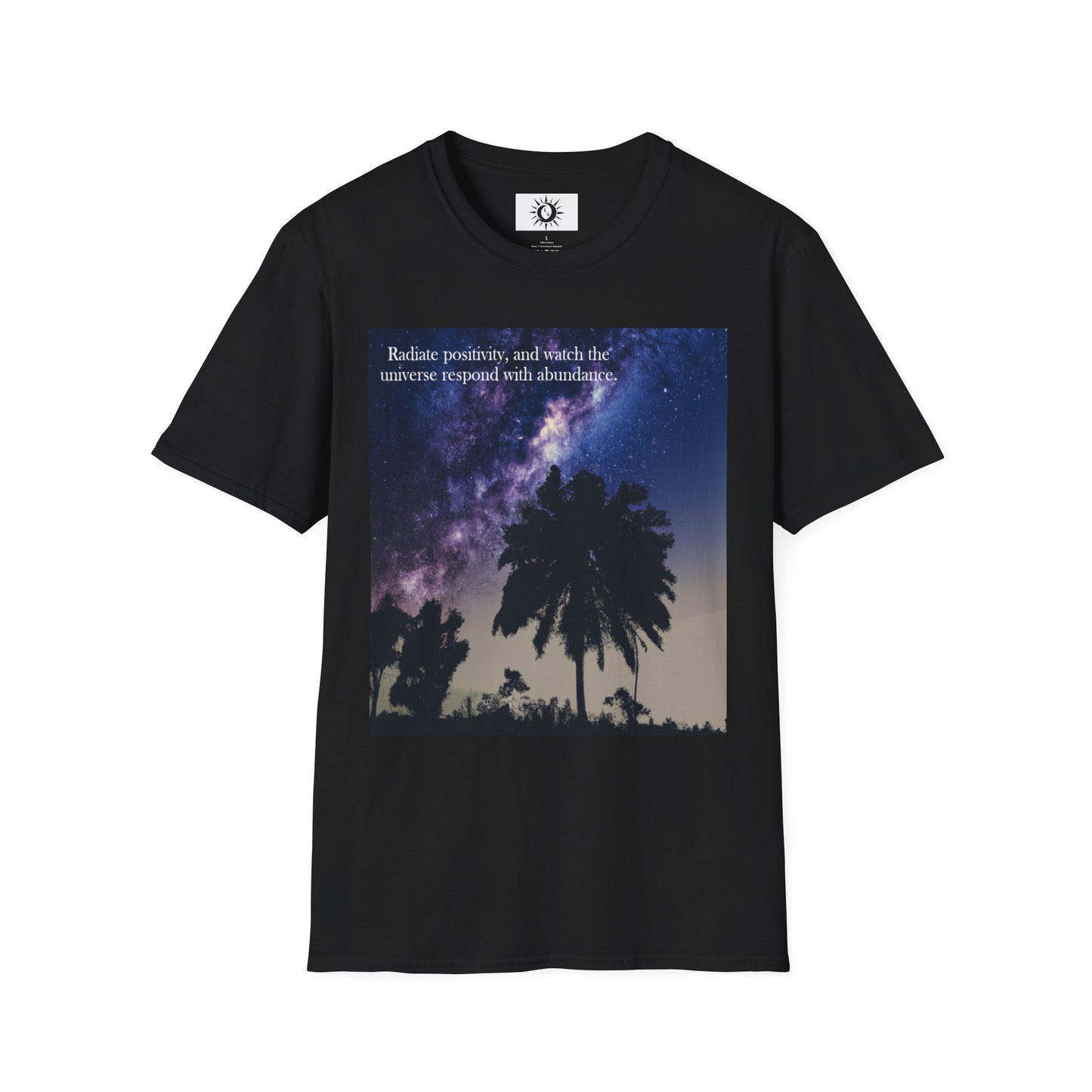 Watch the universe respond with abundance Unisex Softstyle T-Shirt