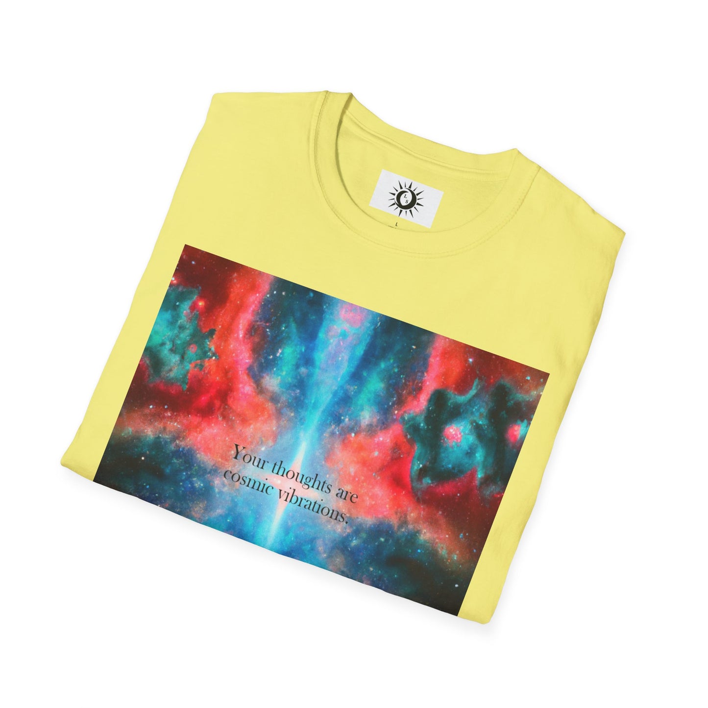 Your thoughts are cosmic vibrations Unisex Softstyle T-Shirt