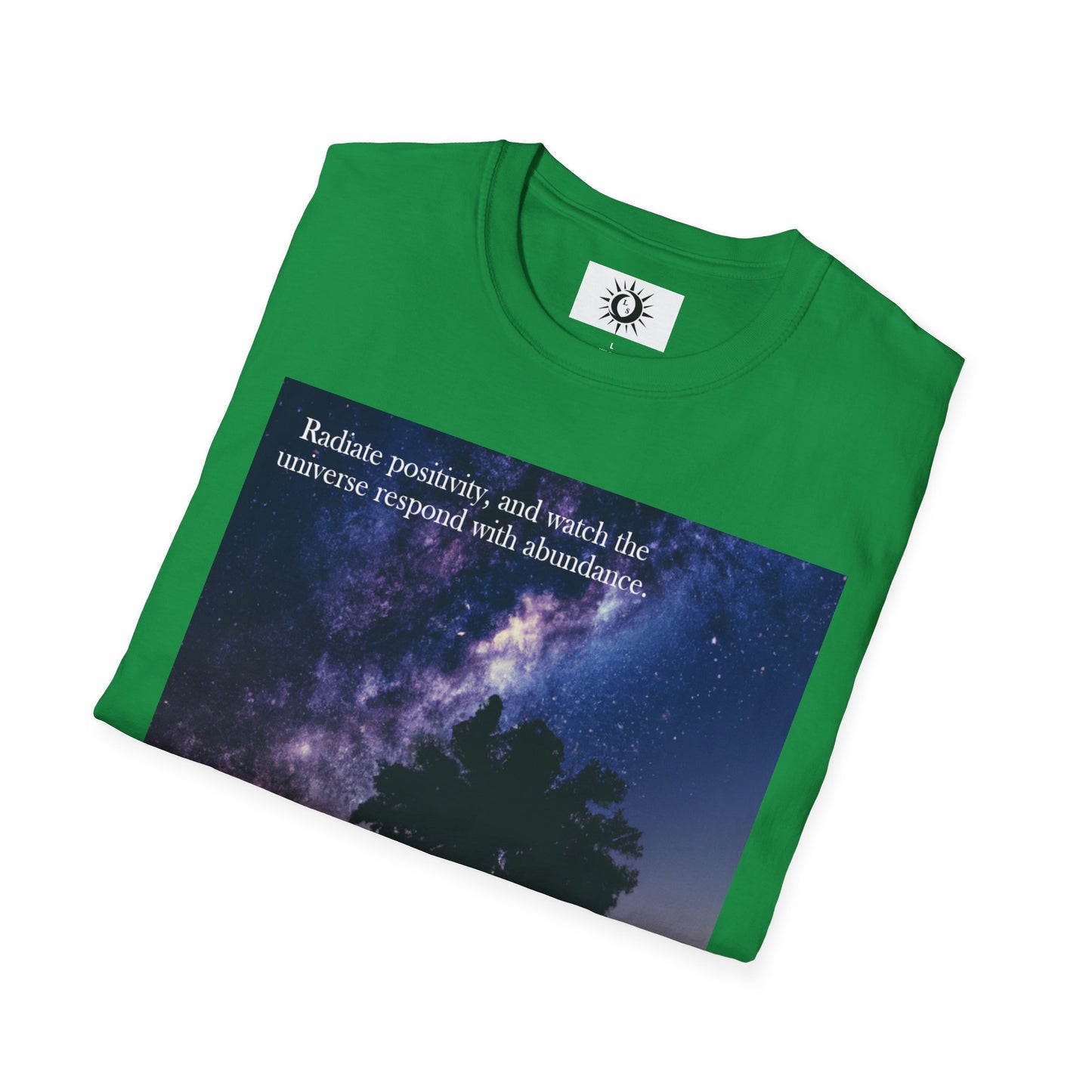 Watch the universe respond with abundance Unisex Softstyle T-Shirt