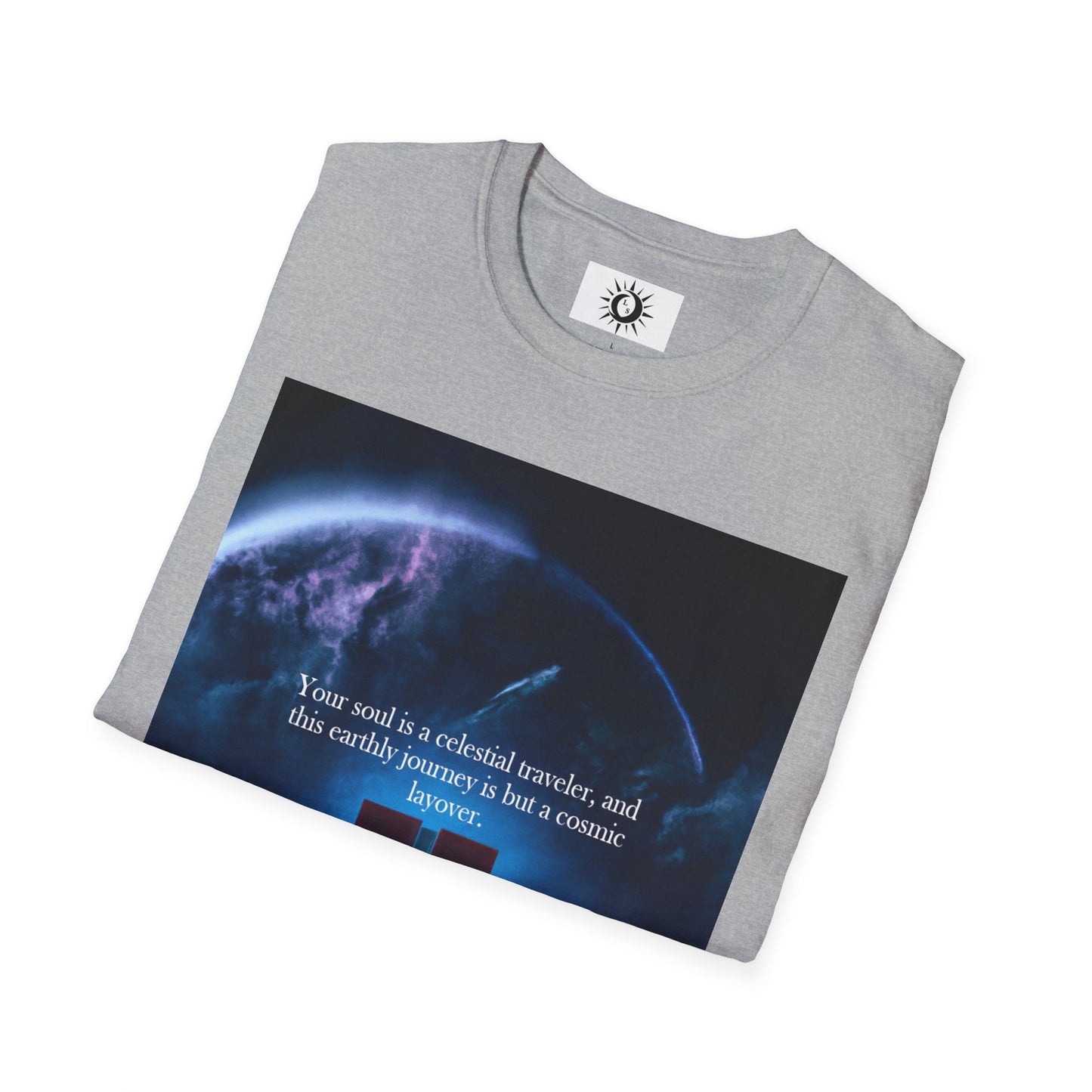 Your soul is a celestial traveler Unisex Softstyle T-Shirt