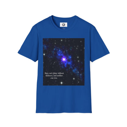 Stars can't shine without darkness Unisex Softstyle T-Shirt