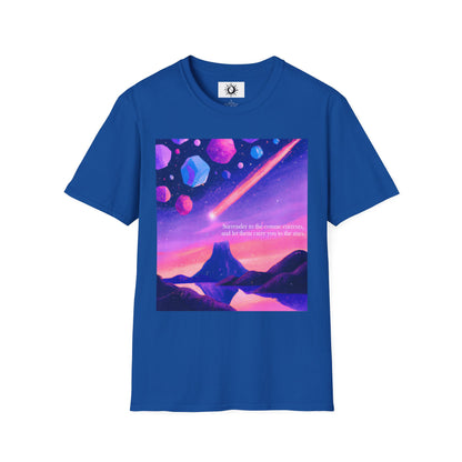 Surrender to the cosmic currents Unisex Softstyle T-Shirt