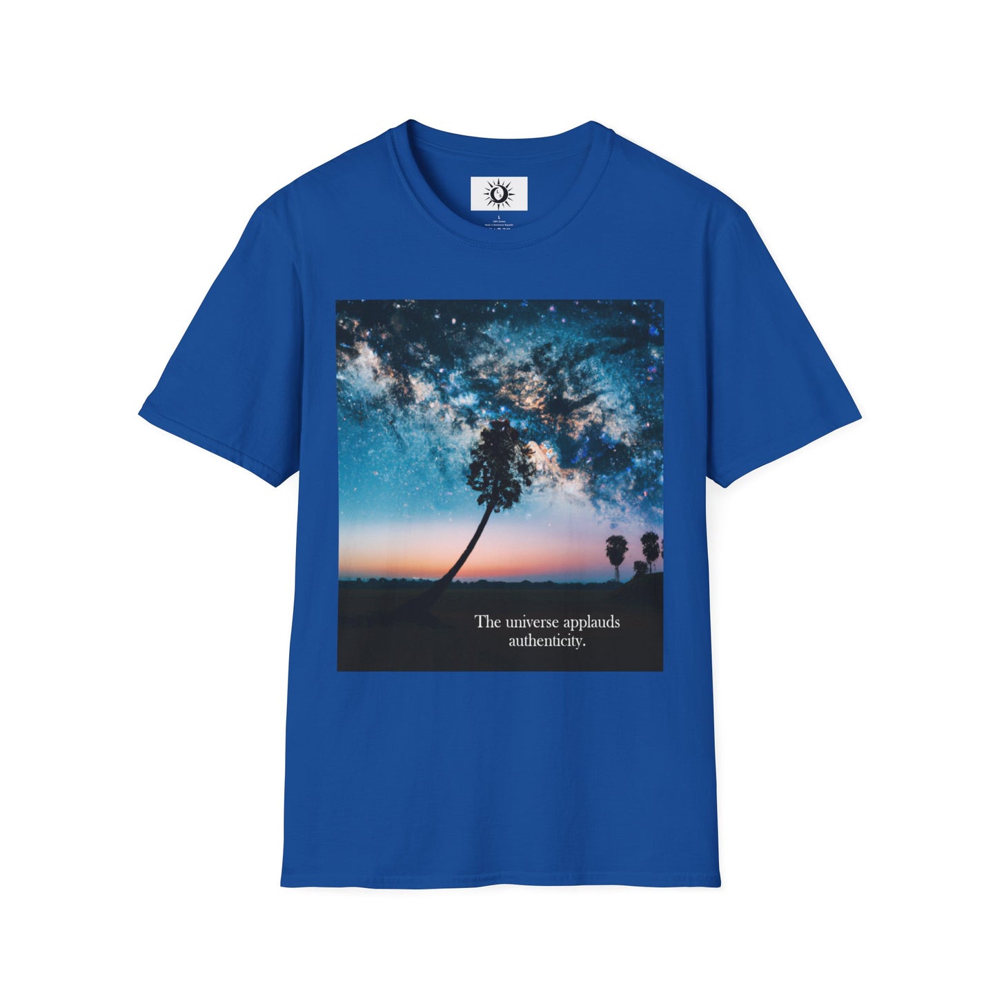 The universe applauds authenticity Unisex Softstyle T-Shirt