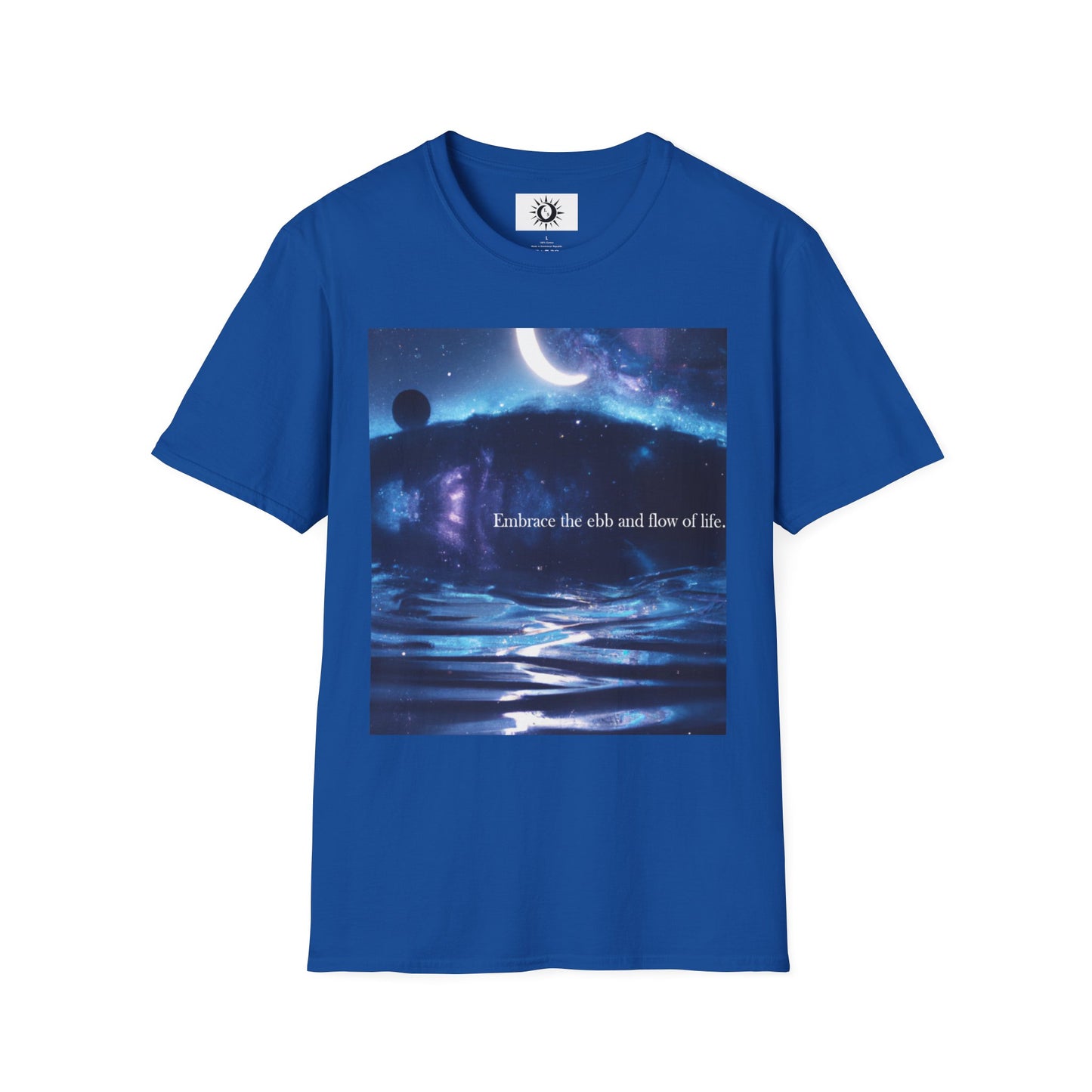 Embrace the ebb and flow of life Unisex Softstyle T-Shirt