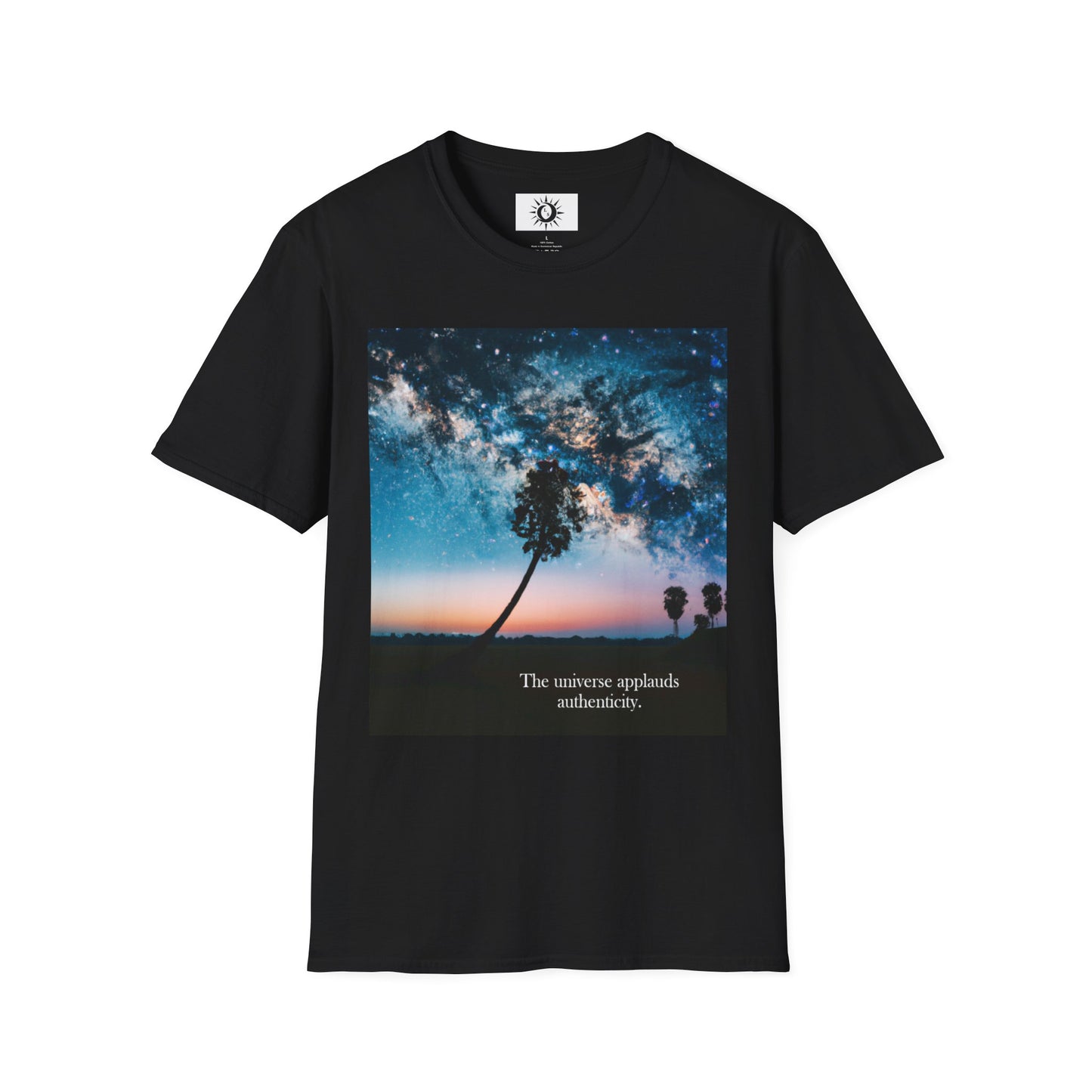 The universe applauds authenticity Unisex Softstyle T-Shirt