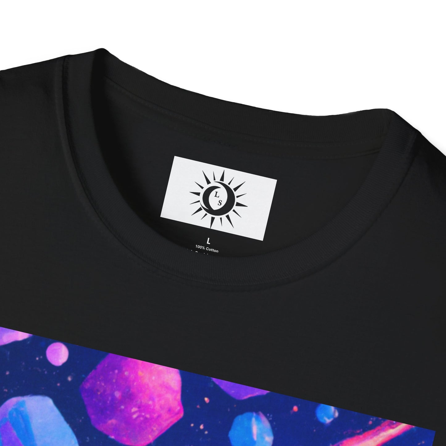 Surrender to the cosmic currents Unisex Softstyle T-Shirt