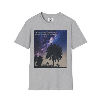 Watch the universe respond with abundance Unisex Softstyle T-Shirt