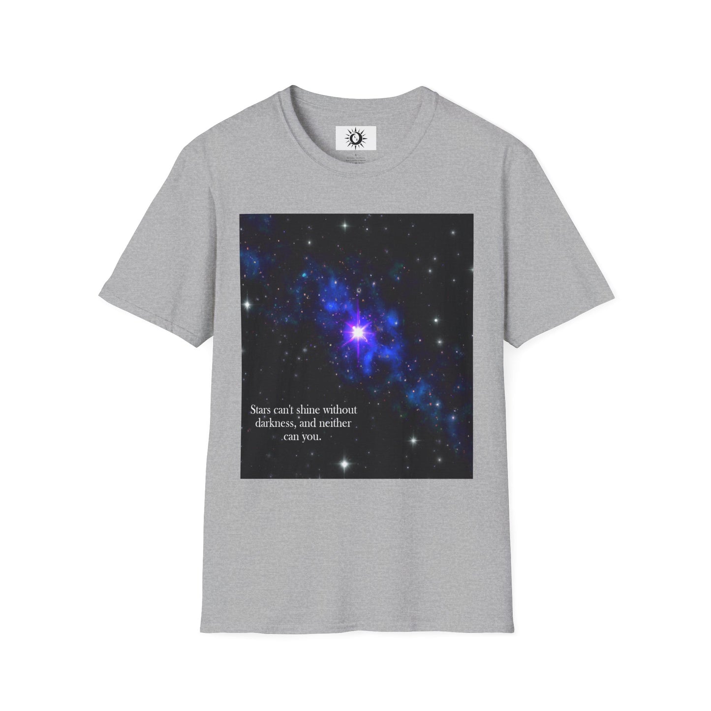 Stars can't shine without darkness Unisex Softstyle T-Shirt