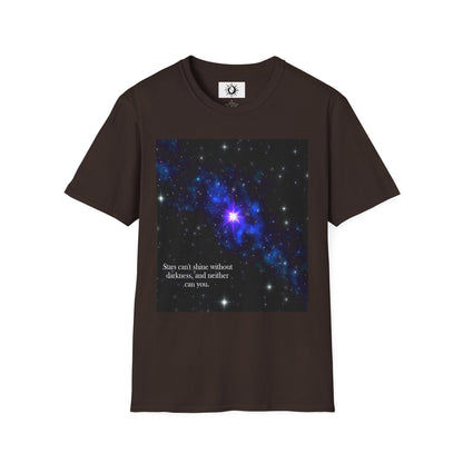 Stars can't shine without darkness Unisex Softstyle T-Shirt