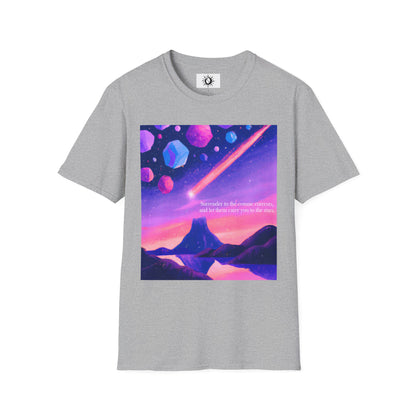 Surrender to the cosmic currents Unisex Softstyle T-Shirt