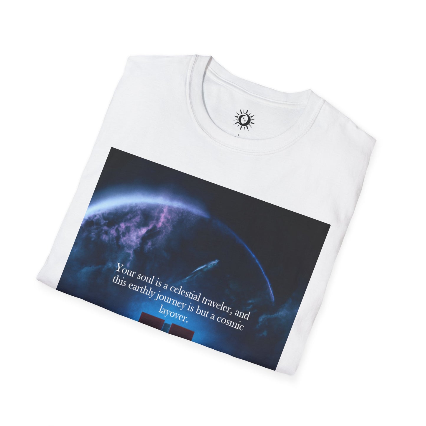 Your soul is a celestial traveler Unisex Softstyle T-Shirt