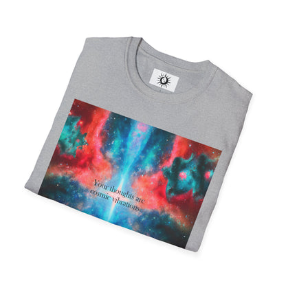 Your thoughts are cosmic vibrations Unisex Softstyle T-Shirt