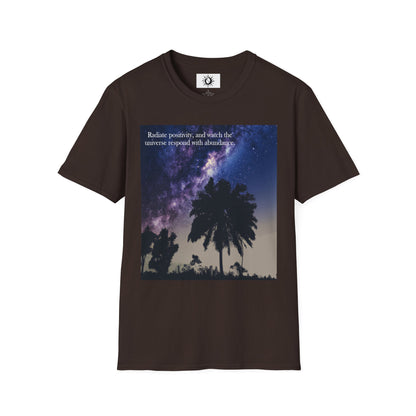 Watch the universe respond with abundance Unisex Softstyle T-Shirt