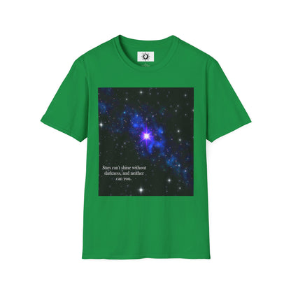 Stars can't shine without darkness Unisex Softstyle T-Shirt