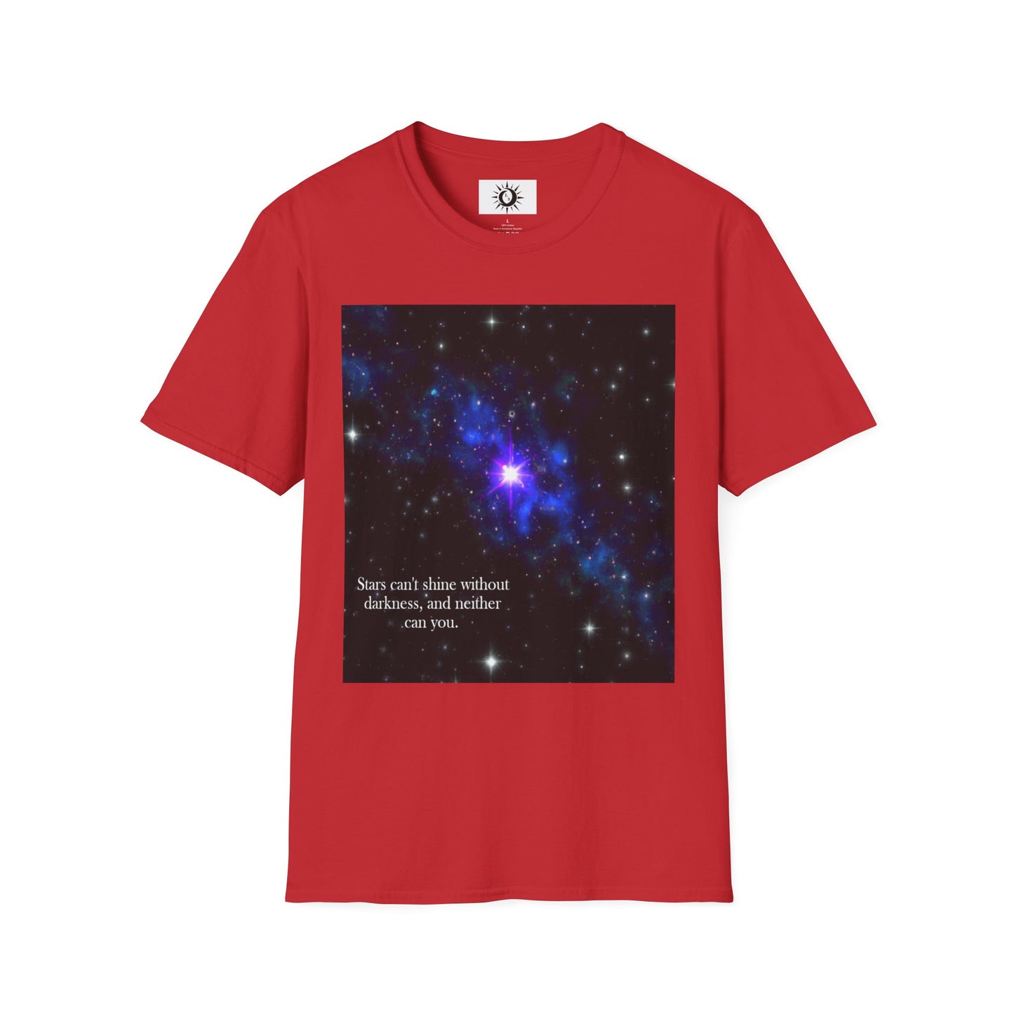 Stars can't shine without darkness Unisex Softstyle T-Shirt