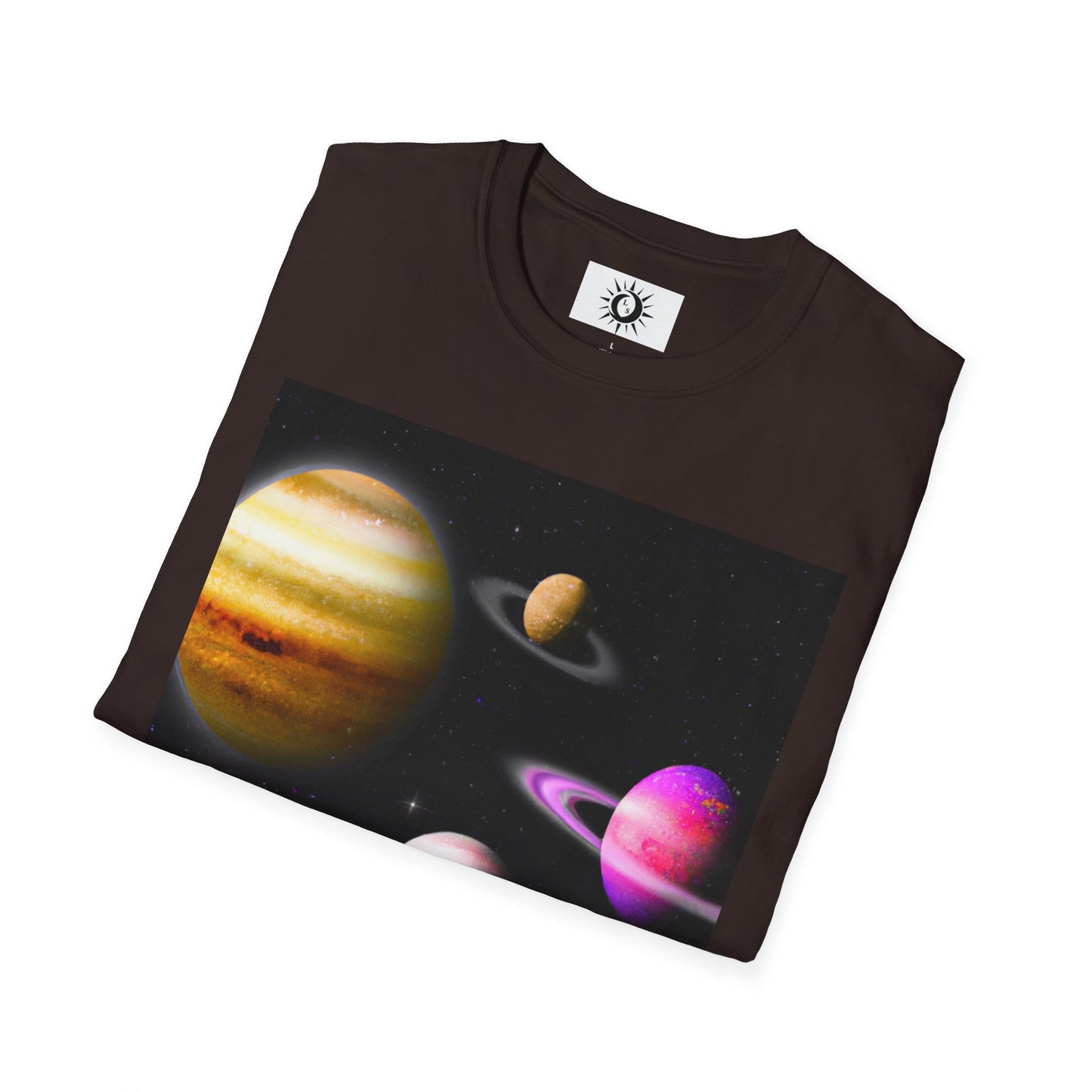 Let the universe lead you in perfect harmony Unisex Softstyle T-Shirt