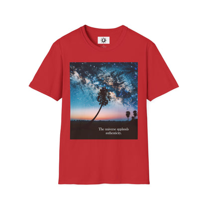 The universe applauds authenticity Unisex Softstyle T-Shirt