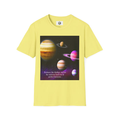 Let the universe lead you in perfect harmony Unisex Softstyle T-Shirt