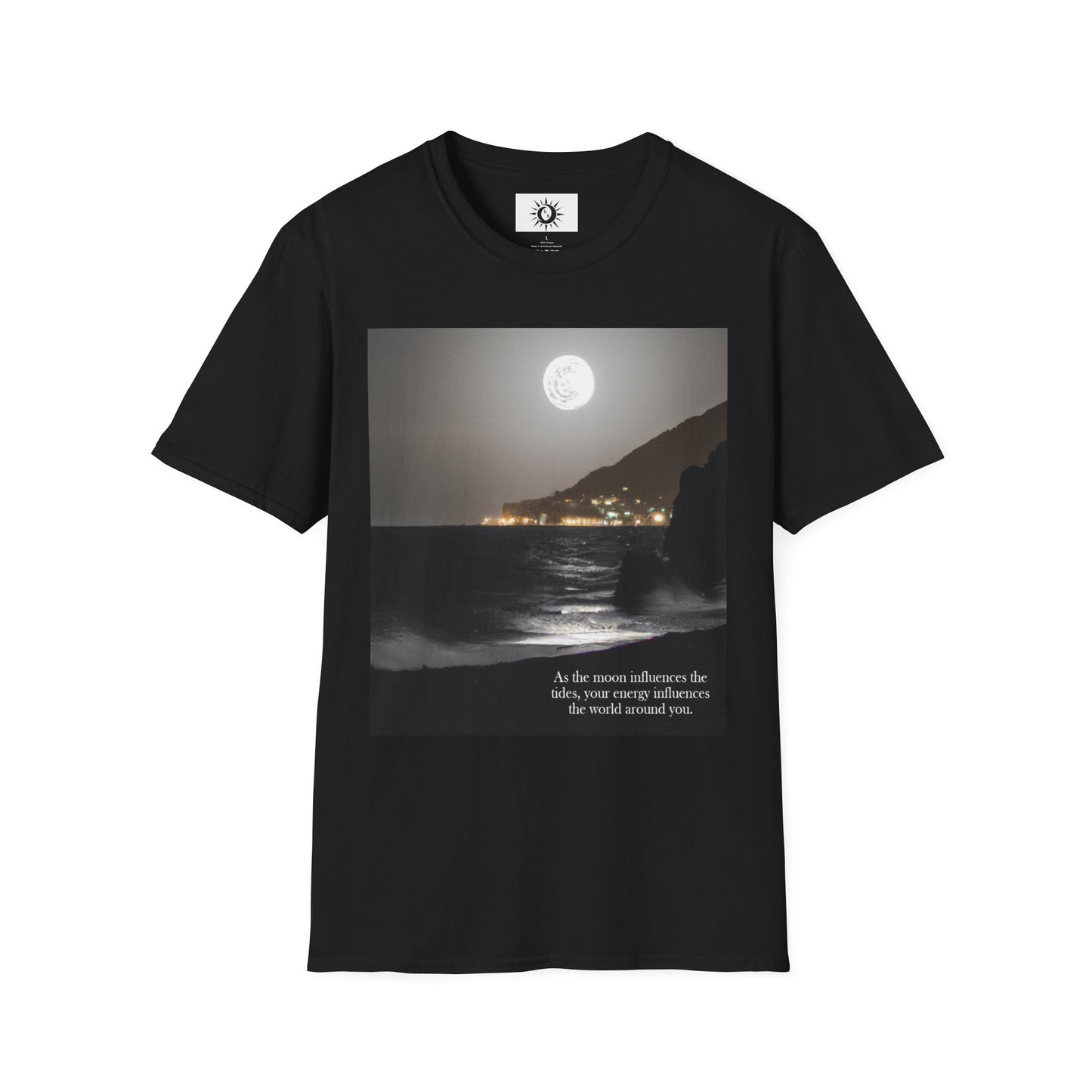 As the Moon Influences The Tides Unisex Softstyle T-Shirt