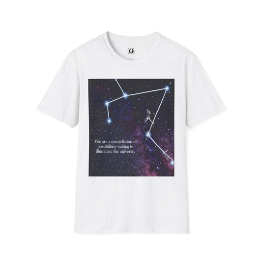 You are a constellation of possibilities universe Unisex Softstyle T-Shirt