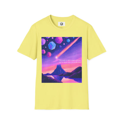 Surrender to the cosmic currents Unisex Softstyle T-Shirt